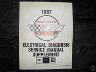 1987 CHEVROLET CHEVY CORVETTE Electrical Wiring Diagram Service Shop Manual eEWD