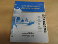 1974 Evinrude Service Shop Manual Sportwin 9.9 HP 10424-10425 10454-10455 NEW x