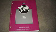 1997 FORD ASPIRE Service Repair Shop Manual OEM 97 FORD MOTOR COMPANY BOOK