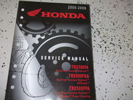 2005 2006 2007 2008 2009 Honda TRX500FA TRX500FGA FPA Service Shop Repair Manual
