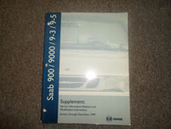 1999 Saab 900 9000 9-3 9-5 Supplement Service Information Bulletins Manual OEM