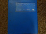 1980s 1990s BMW Operating Fluids Specifications Manual FACTORY OEM BOOK
