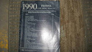 1990 FORD FESTIVA Service Repair Shop Manual OEM 90 FACTORY BOOK DEALERSHIP