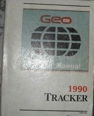 1990 Chevy GEO TRACKER Service Shop Repair Manual OEM FACTORY 90 BOOK