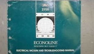 1998 FORD ECONOLINE Electrical Wiring Diagrams Service Shop Repair Manual EWD 98