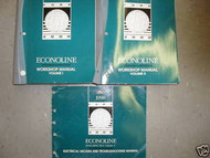 1998 FORD ECONOLINE E SERIES VAN Service Shop Repair Manual Set W EVTM & PCED