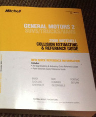 2008 GM Buick Cadillac Chevy GMC Hummer Olds Pontiac Collision Guide Manual TRK