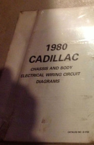 1980 Cadillac All Models CHASSIS & BODY Electrical Wiring Circuit Diagram Manual