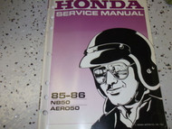 1985 1986 Honda NB50 Aero 50 Scooter Service Repair Shop Manual OEM FACTORY