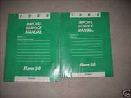 1989 Dodge Ram 50 RAM50 TRUCK Service Repair Shop Manual Set 89 FACTORY OEM BOOK