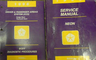 1996 DODGE PLYMOUTH NEON Service Repair Shop Manual SET W BODY DIAGNOSTIC BOOK
