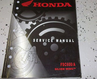 2008 2009 2010 2011 Honda FSC600/A Silver Wing Service Shop Repair Manual NEW