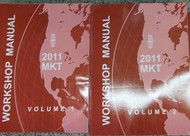 2011 Ford Lincoln MKT Service Repair Shop Manual Set Factory 2 VOLUME SET HUGE