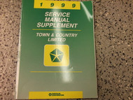 1999 Chrysler Town & Country Limited Service Manual OEM