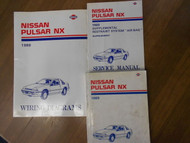 1989 Nissan Pulsar NX Service Repair Shop Manual SET Factory Book OEM 89