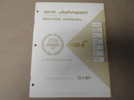 1972 Johnson Outboards Service Shop Repair Manual 6 HP 6R72 6RL72 OEM Boat X