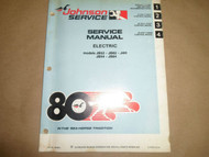 1980 Johnson Service Service Manual Electric JB52 JB82 JB54 JB84 J4H OEM Boat