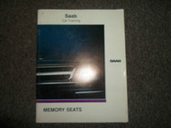 1991 Saab Memory Seats Car Training Service Shop Manual FACTORY OEM BOOK 91