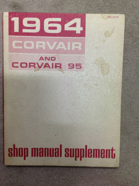 1964 Chevrolet CHEVY CORVAIR & CORVAIR 95 Service Repair Shop Manual SUPPLEMENT - Carboagez