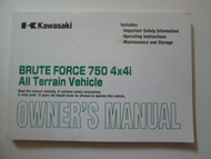 2008 Kawasaki Brute Force 750 4X4i All Terrain Vehicle Owner's Manual KAWASAKI