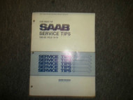 1983 84 1985 The Best of Saab Volume 10 11 12 Service Tips Information Manual