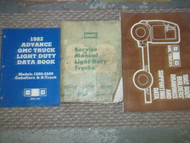 1982 82 GMC LIGHT DUTY TRUCKS Service Repair Shop Manual Set FACTORY BOOKS 82