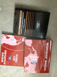 2011 FORD FIESTA Service Shop Repair Manual FACTORY BOOK DEALERSHIP SET 3 BOOK