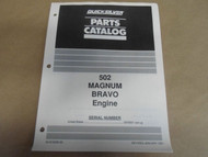 1991 Quicksilver Parts Catalog 502 Magnum Bravo Engine US C878221 & Up OEM Boat