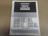 1988 Quicksilver Parts Catalog Thruster II TM RC RCL T21 R21 RL21 OEM Boat 88
