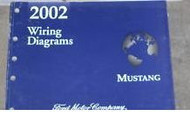 2002 FORD MUSTANG Electrical Wiring Diagrams Service Shop Manual 02 BOOK