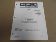 1989 Force Outboards Parts Catalog 35 HP OB 4395 B Models OEM Boat 89