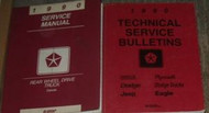 1990 DODGE DAKOTA TRUCK Service Repair Shop Manual SET W TECHNICAL BULLETINS