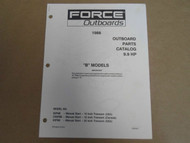 1988 Force Outboards Parts Catalog 9.9 HP OB 4227 B Models OEM Boat 88