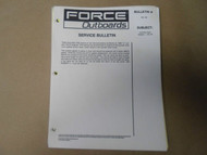 1989-1990 Force Outboards Service Bulletin Collection OEM Boat