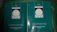 1998 LINCOLN CONTINENTAL Service Shop Repair Manual Set W ELECTRICAL WIRING BOOK