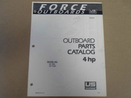1985 Force Outboards Parts Catalog 4 HP OB 4049 OEM Boat 85