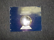 1999 Ford Explorer & Mercury Mountaineer Electrical Wiring Diagram Shop Manual