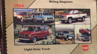 1988 GMC TRUCK Light Duty Truck Electrical Wiring Diagrams Service Shop Manual