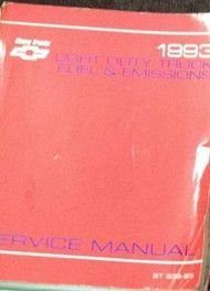 1993 GM CHEVY Chevrolet Light Duty Truck Fuel & Emissions Service Shop Manual