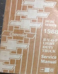 1988 Chevy RVGP R V G P TRUCK Service Shop Repair Manual FACTORY DEALERSHIP OEM