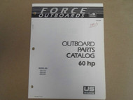 1984-1985 Force Outboards Parts Catalog 60 HP OB 3936 OEM US