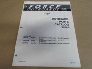 1987 Force Outboards Parts Catalog 35 HP OB 4098 OEM Boat 87