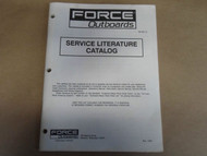 1990 Force Outboards Service Literature Catalog OB 3917-5 Boat 90 Brunswick