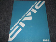 1988 Honda CIVIC Electrical Troubleshooting Wiring Service Shop Repair Manual