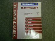 2002 Subaru Impreza Chassis Section 5 Service Manual MINOR DAMAGE FACTORY OEM
