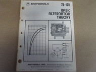 1979 Motorola 25-138 Basic Alternator Theory OEM Boat 79