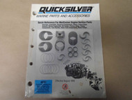 1993 Quicksilver Marine Parts and Accessories Engine Service Parts Manual OEM