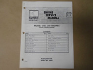Kohler Electric Plants Engine Service Manual E-3 ES-430 OEM Boat L161 L181