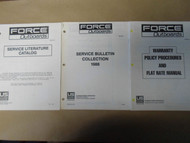 1988 Force Outboards Service Bulletin Collection Warranty Literature Set Boat 88