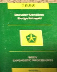 1998 CHRYSLER CONCORDE & DODGE INTREPID Body Diagnostics Procedures Shop Manual